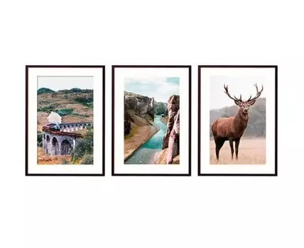 Набор постеров Природа №148 (Голубой)