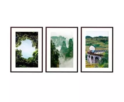 Набор постеров Природа №156 (Зеленый)