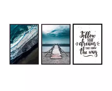 Набор постеров Природа №158 (Голубой)