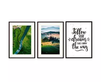 Набор постеров Природа №167 (Зеленый)