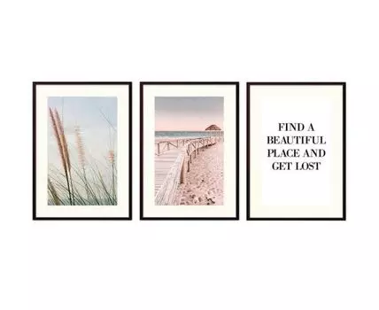 Набор постеров Природа №168 (Красный)