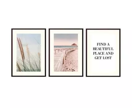 Набор постеров Природа №168 (Красный)