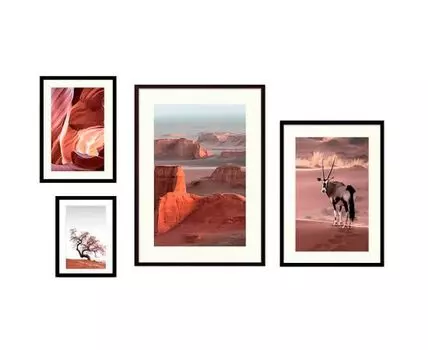 Набор постеров Природа №192 (Красный)