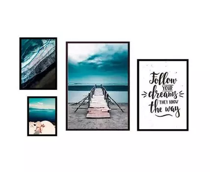 Набор постеров Природа №204 (Голубой)