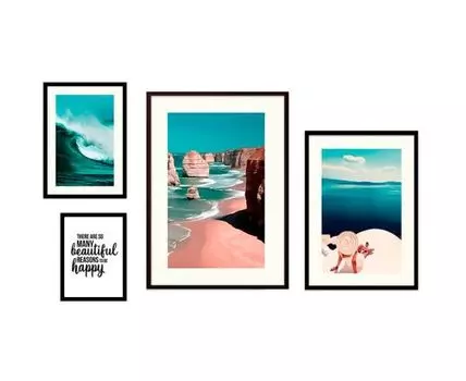 Набор постеров Природа №212 (Голубой)