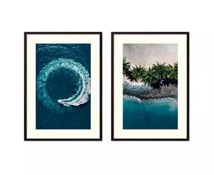 Набор постеров Природа №21 (Голубой)