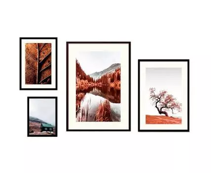 Набор постеров Природа №220 (Красный)