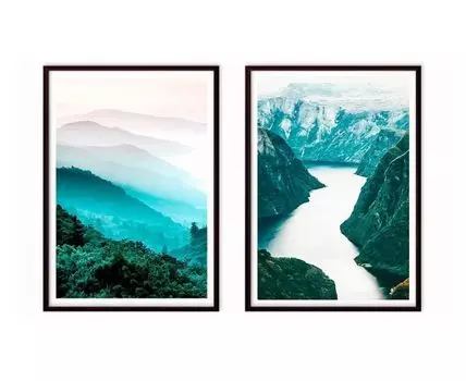 Набор постеров Природа №230 (Зеленый)