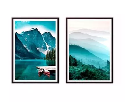 Набор постеров Природа №231 (Зеленый)