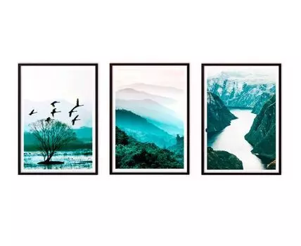 Набор постеров Природа №236 (Зеленый)