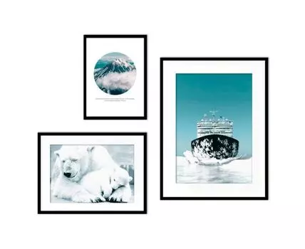 Набор постеров Природа №240 (Голубой)