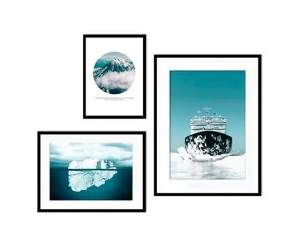 Набор постеров Природа №241 (Голубой)