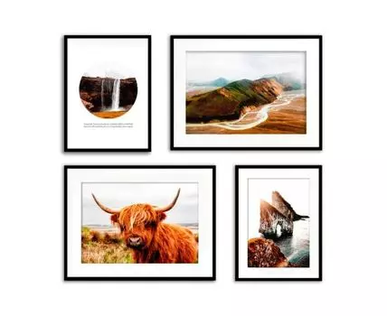 Набор постеров Природа №243 (Красный)