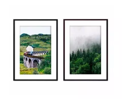 Набор постеров Природа №27 (Зеленый)