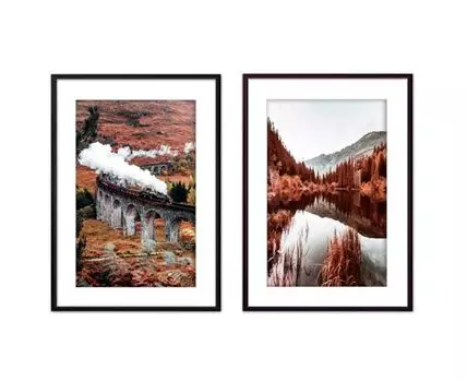 Набор постеров Природа №31 (Зеленый)