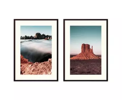 Набор постеров Природа №34 (Красный)