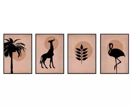 Набор постеров Природа №367, 4 шт.