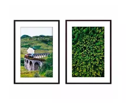 Набор постеров Природа №37 (Зеленый)