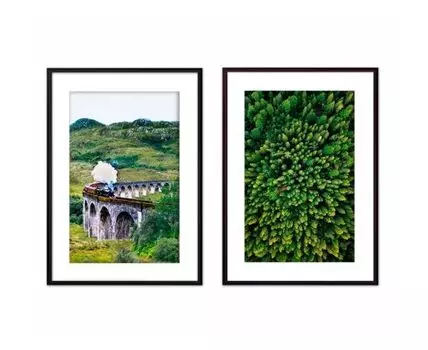 Набор постеров Природа №37 (Зеленый)