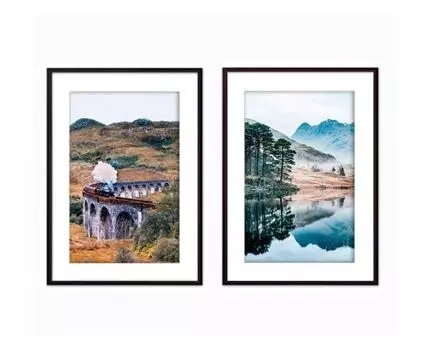 Набор постеров Природа №45 (Голубой)