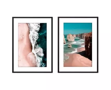 Набор постеров Природа №4 (Бежевый)