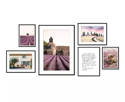 Набор постеров Прованс №10 (Фиолетовый)