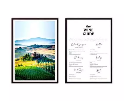 Набор постеров Прованс №1 (Зеленый)