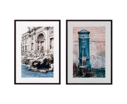 Набор постеров Рим №11 (Голубой)