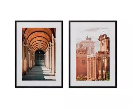 Набор постеров Рим №12 (Бежевый)