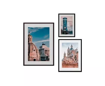 Набор постеров Рим №18 (Голубой)