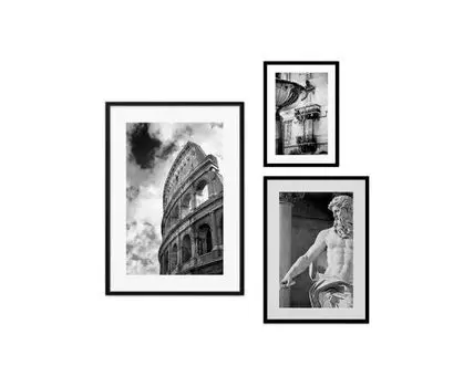 Набор постеров Рим №19 (Белый)