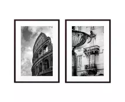 Набор постеров Рим №1 (Белый)