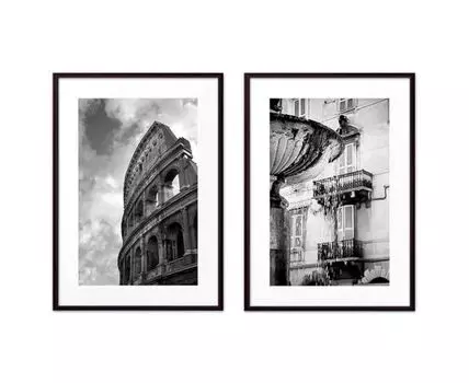 Набор постеров Рим №1 (Белый)