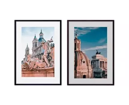 Набор постеров Рим №2 (Бежевый)