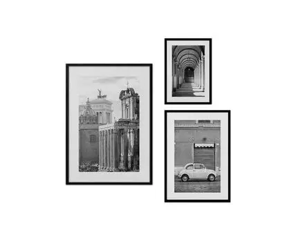 Набор постеров Рим №33 (Белый)