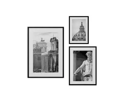 Набор постеров Рим №37 (Белый)