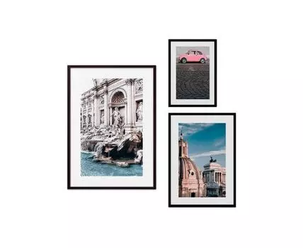 Набор постеров Рим №45 (Голубой)