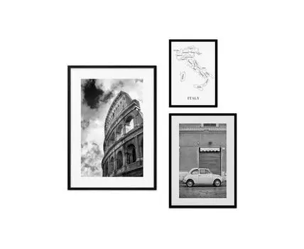 Набор постеров Рим №5 (Белый)