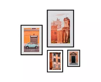 Набор постеров Рим №61 (оранжевый)