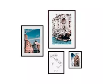 Набор постеров Рим №62 (Голубой)