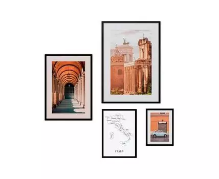 Набор постеров Рим №69 (оранжевый)