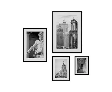 Набор постеров Рим №83 (Белый)