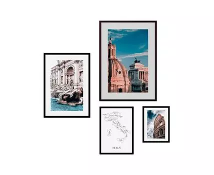 Набор постеров Рим №92 (Голубой)