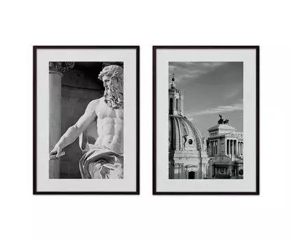 Набор постеров Рим №9 (Белый)