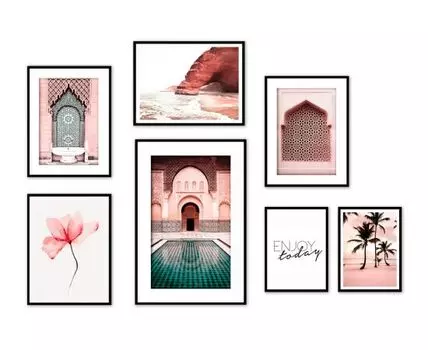 Набор постеров Восток №10 (Коричневый)