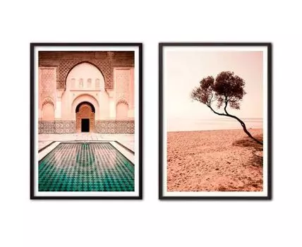 Набор постеров Восток №1 (Коричневый, 21)