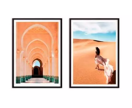 Набор постеров Восток №2 (Бежевый, 50)