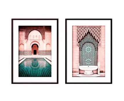 Набор постеров Восток №4 (Коричневый, 50)