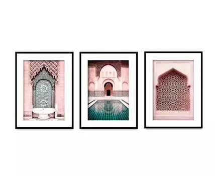 Набор постеров Восток №5 (Коричневый, 21)