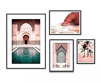 Набор постеров Восток №6 (Коричневый)